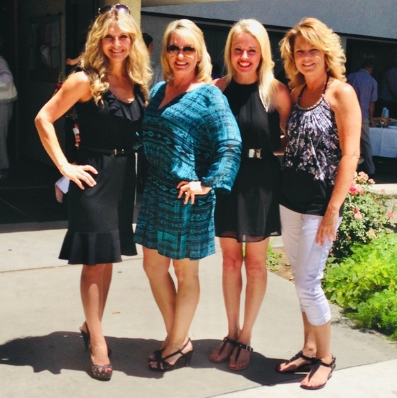 Language Blue Aztec Design 3/4 Sleeve Dress - Picture 5 of 6